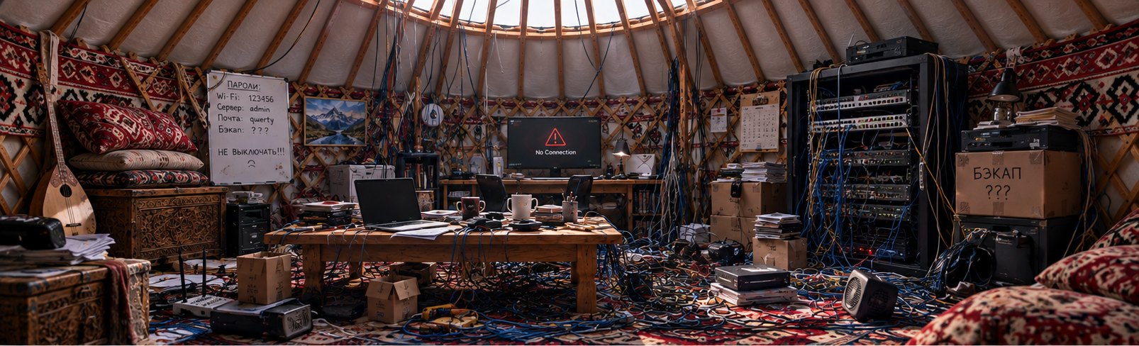 ИТ до апгрейда: пароли на доске, бэкап под вопросом, провода